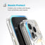 Speck Presidio Lux ClickLock & MagSafe - iPhone 16 Pro dėklas (Sunshine Daisies / Skaidrus / Auksinis)