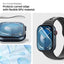 Spigen Elite Shield EZ Fit 2-Pack – hibridinė stiklo apsauga skirta Apple Watch 10 46 mm (skaidri)
