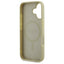 Guess Saffiano Peony Classic Logo MagSafe – dėklas iPhone 16 (auksinis)