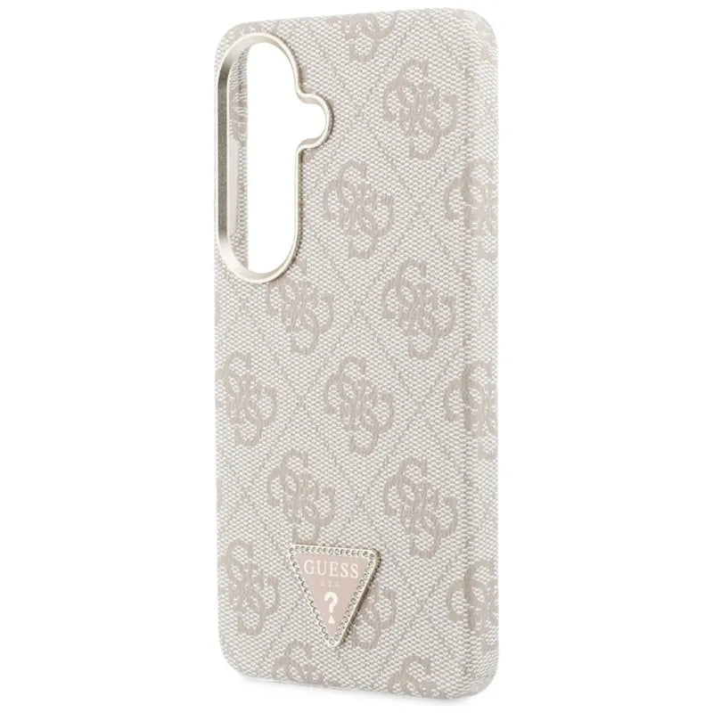 Guess 4G Triangle Logo MagSafe – dėklas Samsung Galaxy S26 telefonui (rožinis)