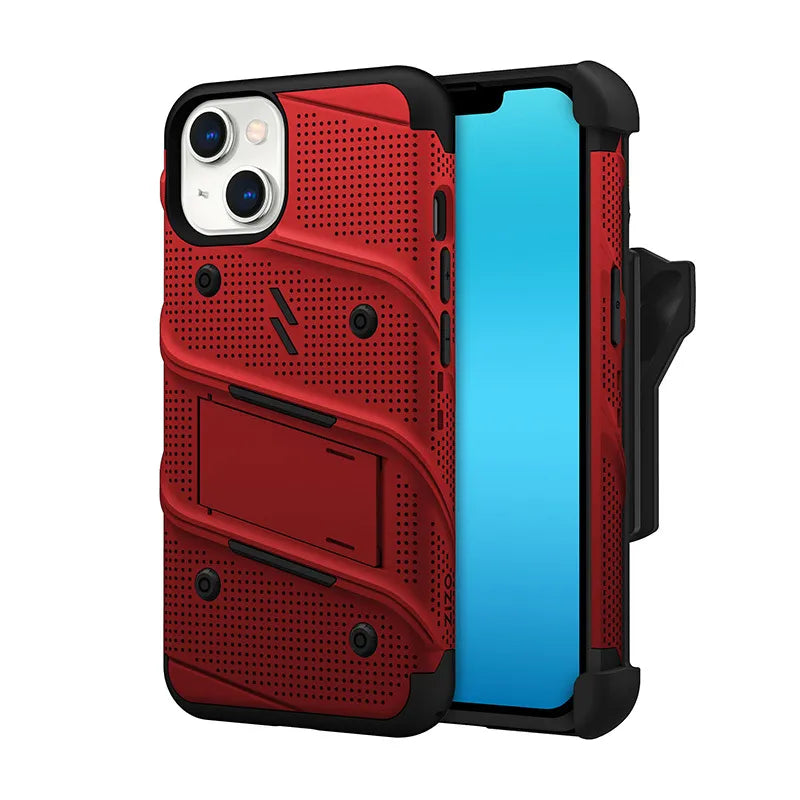 ZIZO BOLT serija – dėklas iPhone 14 (raudonas)