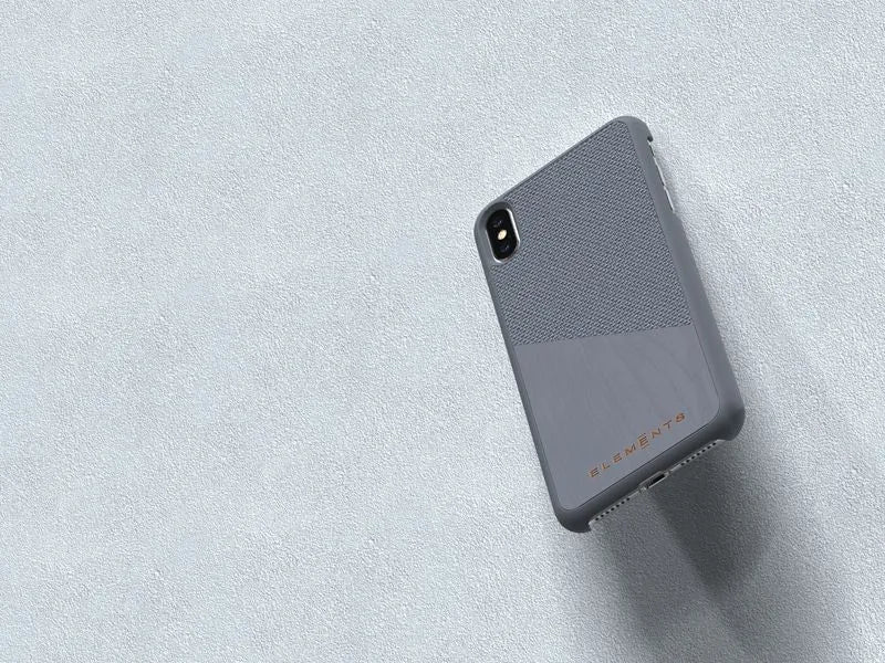 Nordic Elements Original Hel – dėklas iPhone Xs Max su tikro klevo medžio intarpu (pilkas)