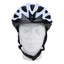 Dunlop – Reguliuojamas MTB dviračio šalmas L dydžio 58–61 cm (baltas–juodas)