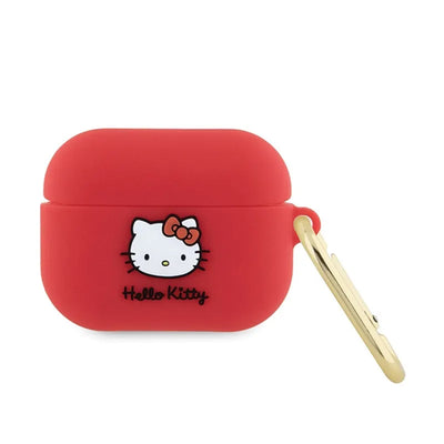 Hello Kitty silikoninis 3D „Kitty Head“ dėklas, skirtas „AirPods Pro“ (fuksijos spalvos)