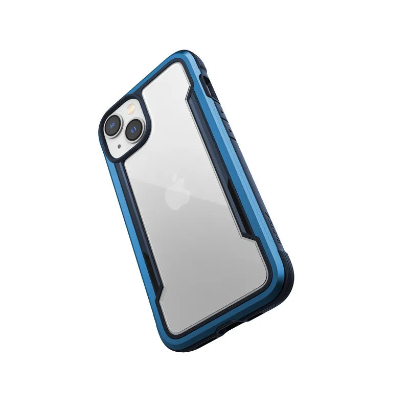 X-Doria Raptic Shield – aliumininis dėklas „iPhone 14“ (išbandytas kritimui iš 3 m aukščio) (jūrinė mėlyna)