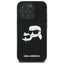 Karl Lagerfeld Silicone Double Heads Print MagSafe – Dėklas iPhone 16 Pro Max (juodas)