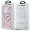 Karl Lagerfeld IML Monogram Karl & Choupette Head MagSafe – Dėklas iPhone 16 Pro (rožinis)