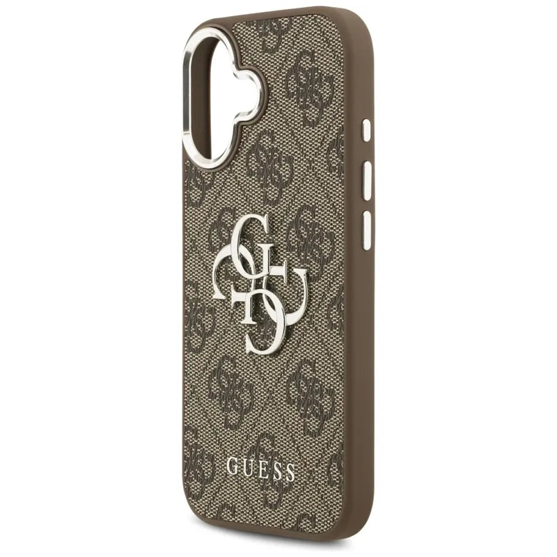 Guess 4G Big 4G Classic Logo - Dėklas iPhone 17 (Ruda / Sidabrinė)