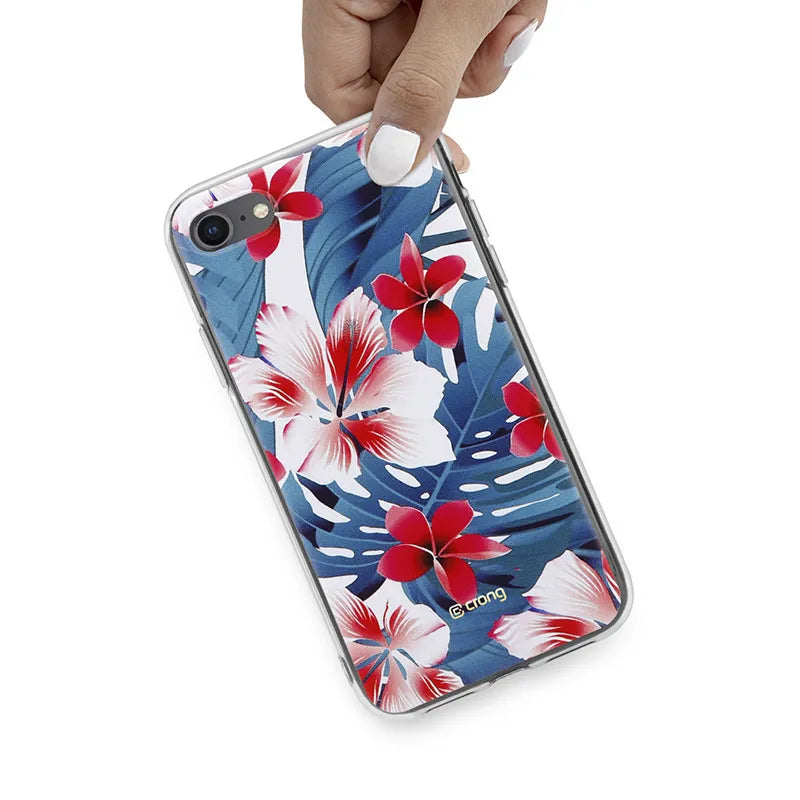 Crong Flower Case – iPhone SE (2022/2020) / 8 / 7 dėklas (raštas 03)