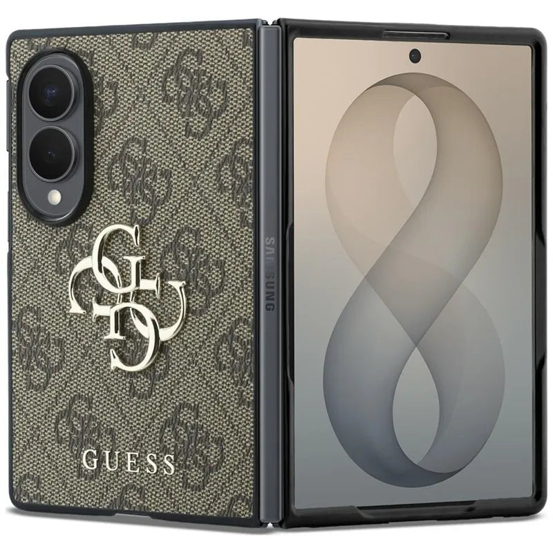 Guess Big 4G Logo – Samsung Galaxy Z Fold 8 dėklas (rudas)