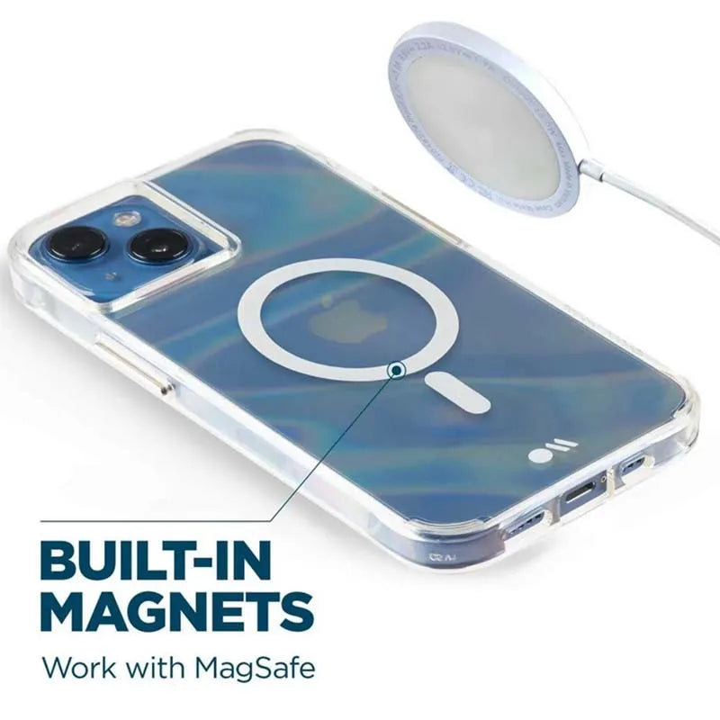 Case-Mate Soap Bubble MagSafe - Dėklas iPhone 14 Plus (vaivorykštinis)