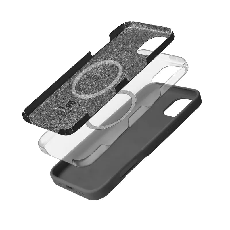 Crong Color Cover Magnetic - iPhone 16 Pro Max MagSafe dėklas (Titanium)