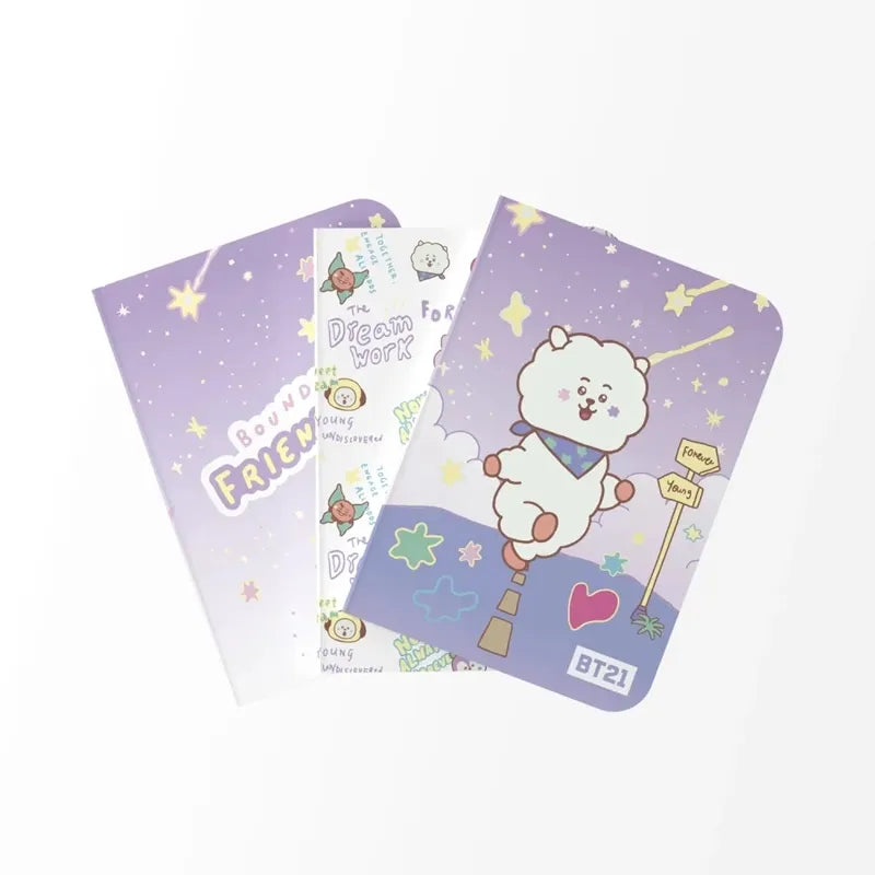 BT21 – A6 RJ sąsiuvinių rinkinys (3 vienetai)