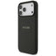 Guess Grained Ring MagSafe – Dėklas iPhone 17 Pro Max (juodas)
