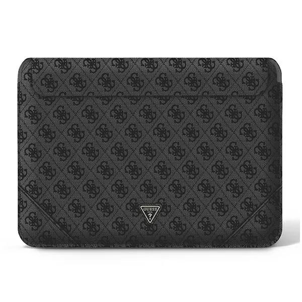 Guess 4G Uptown Triangle Logo Sleeve – 16" nešiojamojo kompiuterio dėklas (juodas)