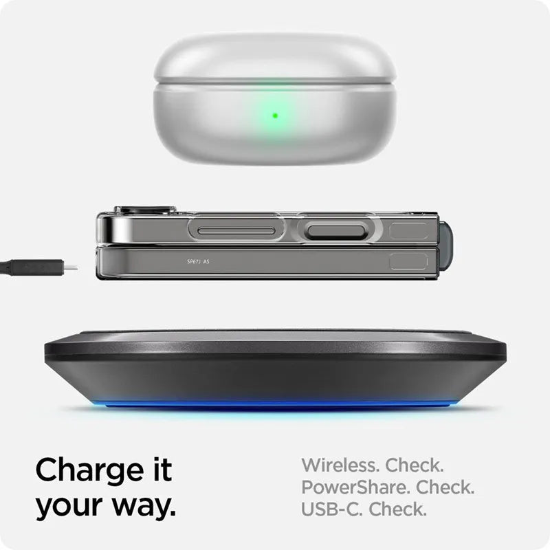 Spigen Airskin - Dėklas Samsung Galaxy Z Flip 6 / 7 FE (skaidrus)