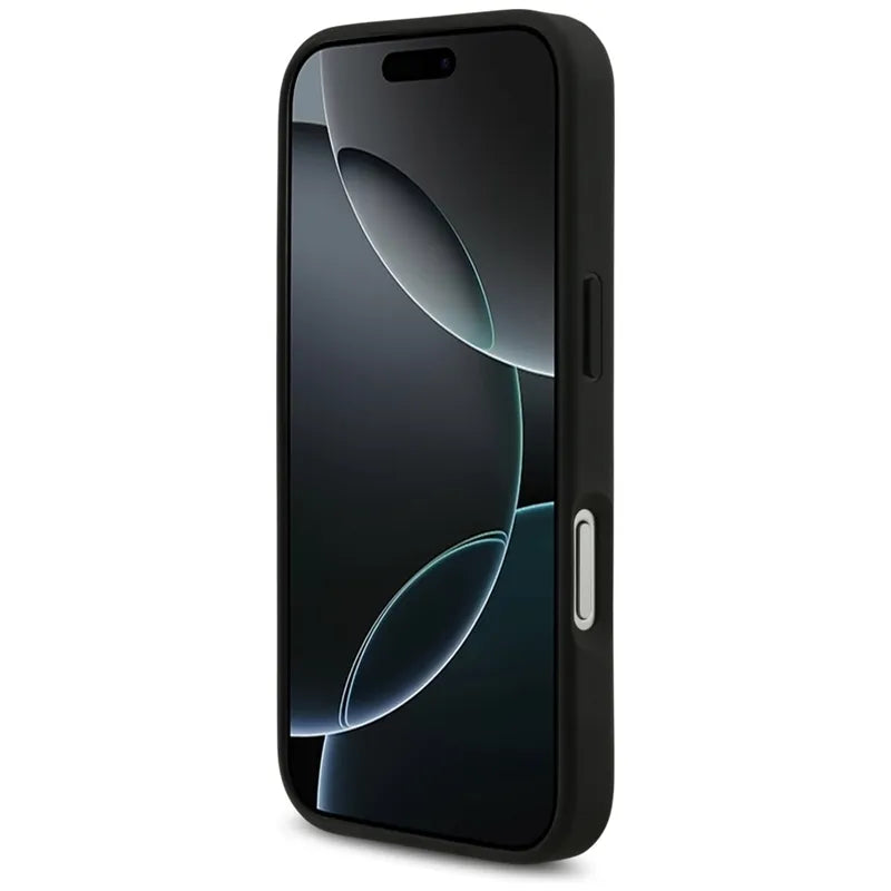 BMW M Carbon Tricolor Line MagSafe – dėklas iPhone 17 Pro (juodas)