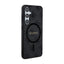 Guess 4G Collection Leather Metal Logo MagSafe – dėklas Samsung Galaxy S24 (juodas)