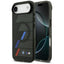 BMW M IML Metal Buttons Tricolor Lines MagSafe – dėklas iPhone Air (juodas)