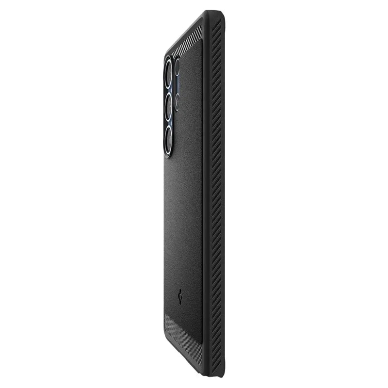 Spigen Rugged Armor Mag MagSafe – dėklas Samsung Galaxy S25 Ultra (matinė juoda)