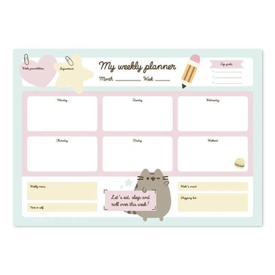 Pusheen – savaitinis planuotojas iš „Foodie“ kolekcijos, 54 puslapiai, A3