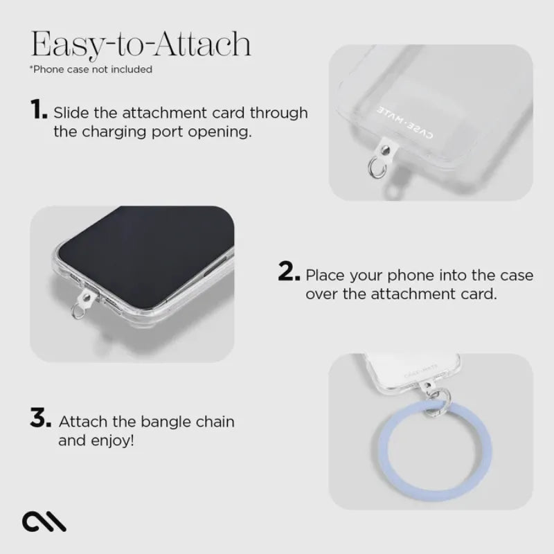 Case-Mate Phone Bangle – Riešo dirželis išmaniajam telefonui (šviesiai mėlyna)