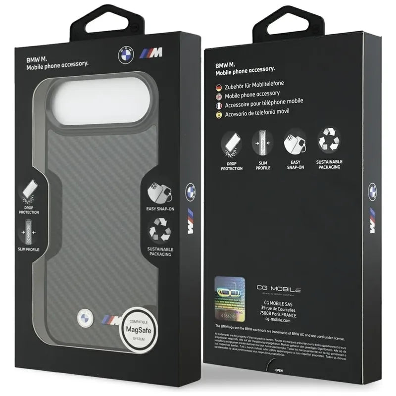 BMW M Kevlar Matt MagSafe – dėklas iPhone Air (juodas)