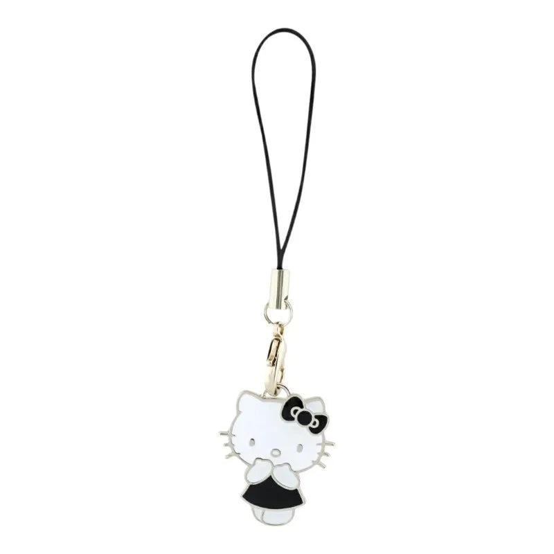 Hello Kitty Phone Strap Charm Kitty Cute - telefono pakabutis (juodas)