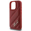 Karl Lagerfeld Quilted Signature – dėklas iPhone 16 Pro (raudonas)