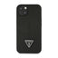 „Guess Saffiano Triangle Logo“ dėklas – dėklas „iPhone 14 Plus“ telefonui (juodas)