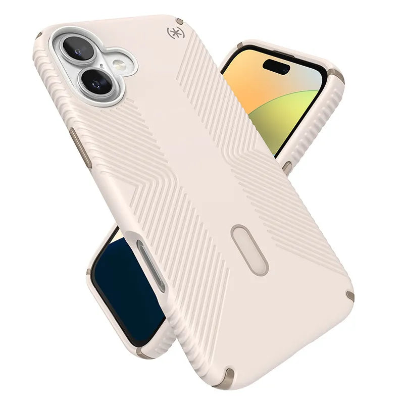 Speck Presidio2 Grip ClickLock & MagSafe - iPhone 16 Plus dėklas (Bleached Bone / Heirloom Gold / Hazel Brown)