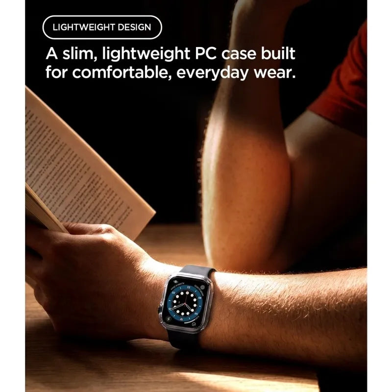 „Spigen Thin Fit“ – dėklas, skirtas „Apple Watch 12“ (42 mm), skaidrus