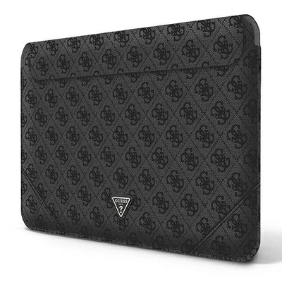 Guess 4G Uptown Triangle Logo Sleeve – 16" nešiojamojo kompiuterio dėklas (juodas)