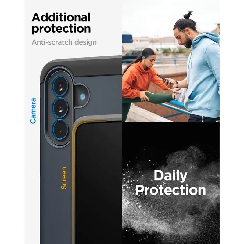 Spigen Tough Armor – dėklas Samsung Galaxy A57 5G (Metal Slate)