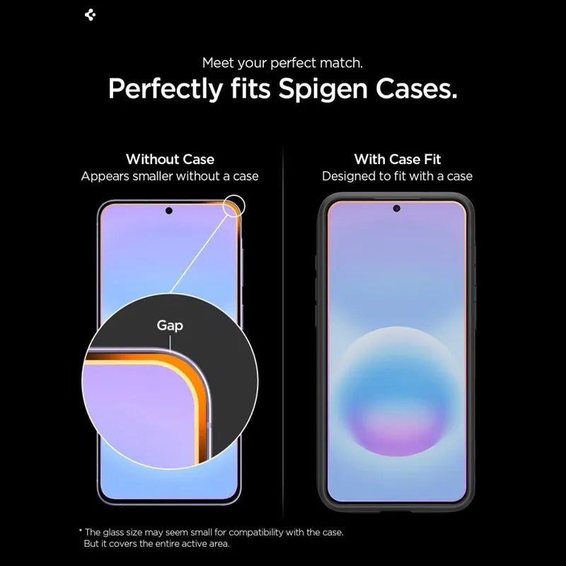 Spigen GLAS.TR EZ Fit Pro 2-Pack – grūdintas stiklas, skirtas Samsung Galaxy A57 5G (2 vnt.)