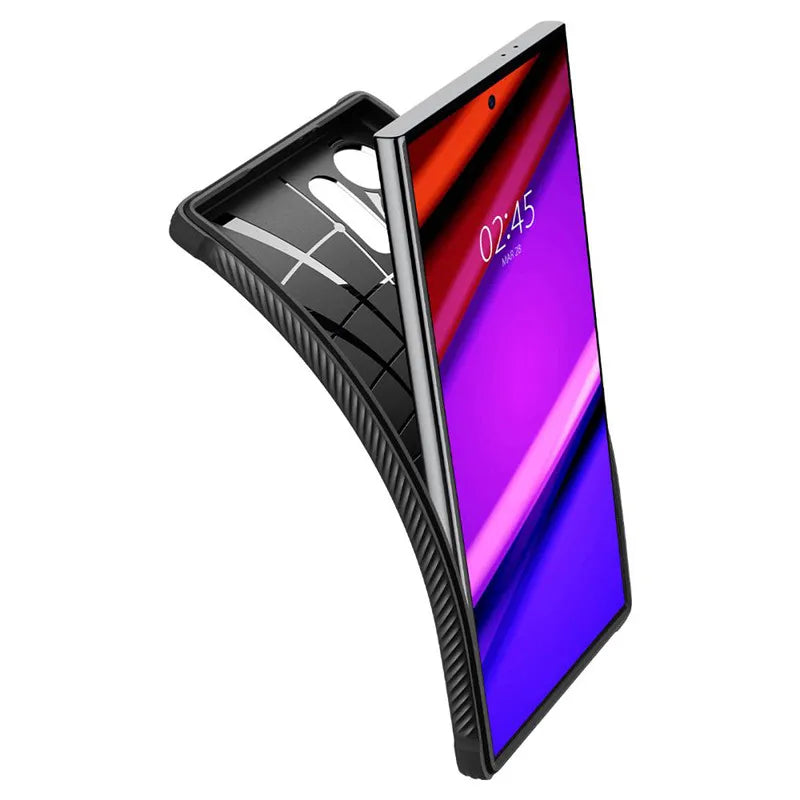 Spigen Rugged Armor - Dėklas, skirtas Samsung Galaxy S24 Ultra (Matinė juoda)
