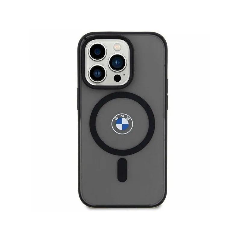 BMW Signature MagSafe – dėklas iPhone 14 Plus telefonui (juodas)