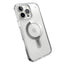 Speck Presidio Perfect-Clear ClickLock & MagSafe – dėklas iPhone 16 Pro Max (skaidrus / chromuotas užbaigimas / Serene Silver)