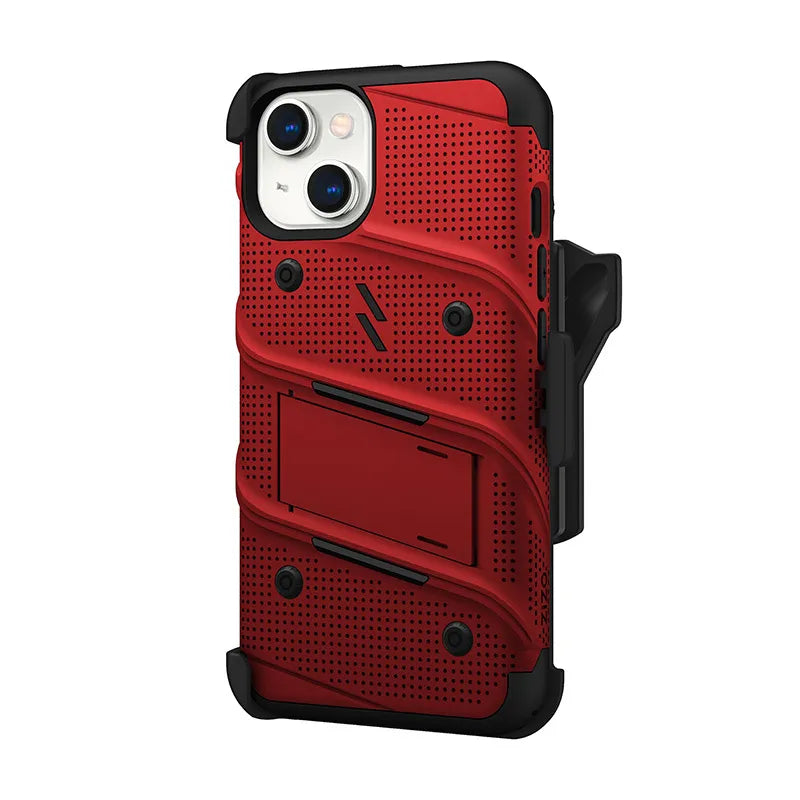 ZIZO BOLT serija – dėklas iPhone 14 (raudonas)