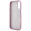 Karl Lagerfeld Saffiano Full Wrapped Elongated Metal Logo MagSafe - dėklas iPhone 16 (rožinis)