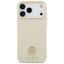 Guess Grained Strass Logo MagSafe - Dėklas iPhone 17 Pro Max (smėlio spalvos)