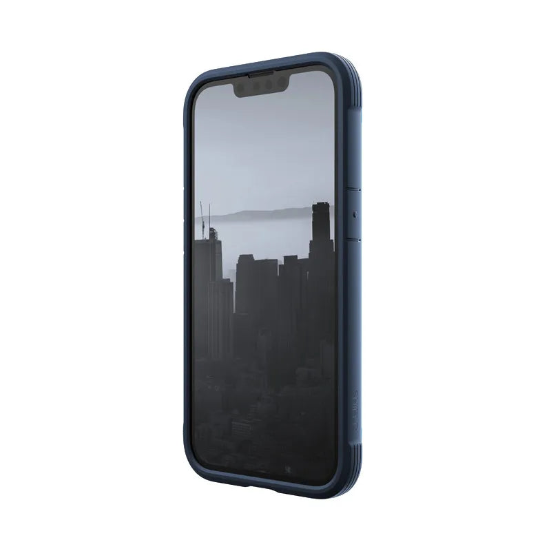 X-Doria Raptic Shield – aliumininis dėklas „iPhone 14“ (išbandytas kritimui iš 3 m aukščio) (jūrinė mėlyna)