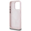 Karl Lagerfeld Silicone Shadow Metal Initial MagSafe – dėklas iPhone 15 Pro (rožinis)