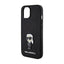 Karl Lagerfeld Fixed Glitter Ikonik Logo Metal Pin – iPhone 15 / 14 / 13 dėklas (juodas)