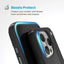 Speck Presidio2 Grip - iPhone 16 Pro dėklas (juoda / Slate Gray / balta)