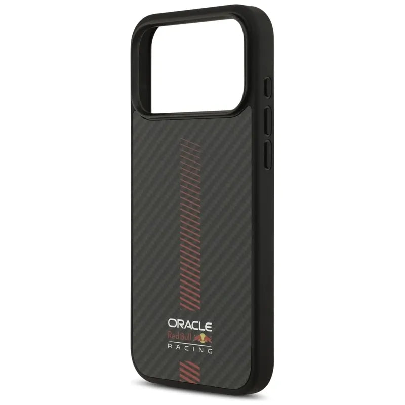 Red Bull Kevlar Powerbar MagSafe – dėklas iPhone 17 Pro Max (juodas)
