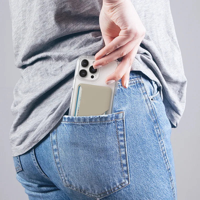 Speck ClickLock Wallet For MagSafe – Magnetinė MagSafe piniginė (Pale Oak)