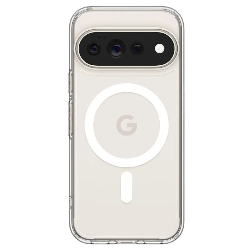 Spigen Ultra Hybrid Mag MagSafe – Dėklas Google Pixel 11 Pro XL (skaidrus/baltas)