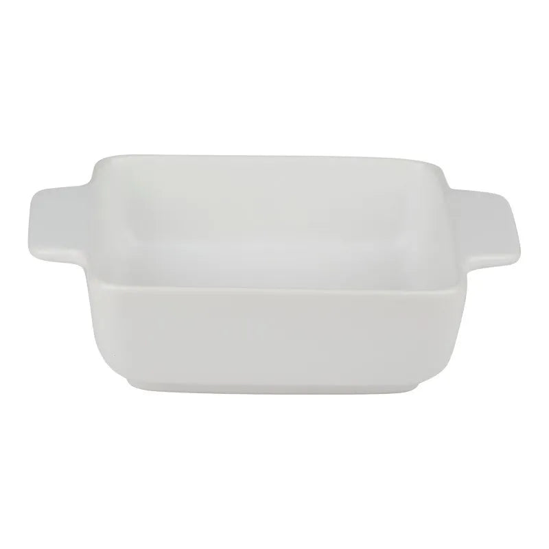 Alpina – Keraminis kvadratinis kepimo indas 21x15,8x5,8 cm (baltas)