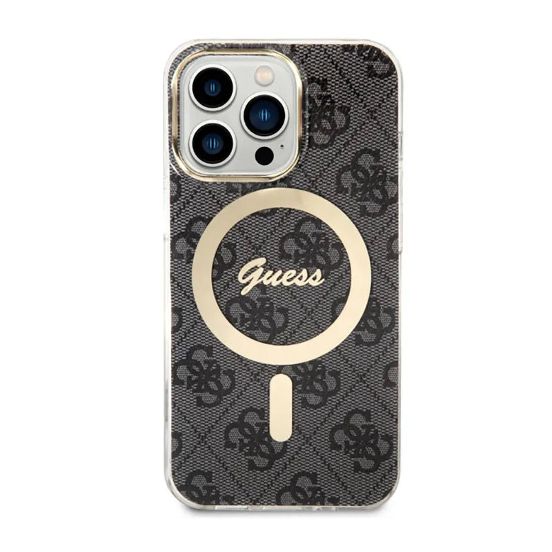 Guess 4G MagSafe – dėklas iPhone 13 Pro (juodas)